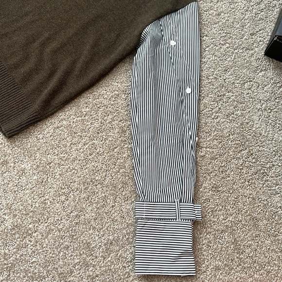 DEREK LAM 10 CROSBY Corinne Mix Media Turtleneck Sweater Size - Small - Picture 7 of 7